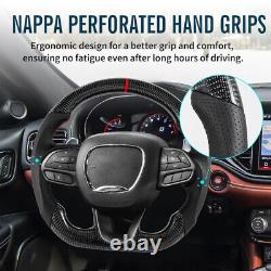 Steering Wheel Carbon Fiber for Dodge Challenger Charger SRT HELLCAT 2015-2024
