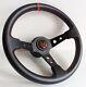 Steering Wheel Fits For Honda Deep Dish Civic Integra Accord Prelude Crx Leather