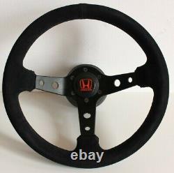 Steering Wheel Fits For HONDA Deep Dish Sport 350mm NO HUB ADAPTER