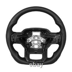Steering Wheel Full Black Leather Non-Slip For 2021-2026 Ford F-150 F150 Sport