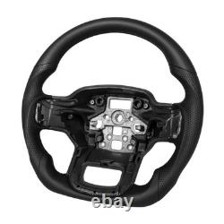 Steering Wheel Full Black Leather Non-Slip For 2021-2026 Ford F-150 F150 Sport