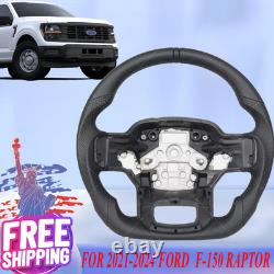 Steering Wheel Perforated Full Leather For 2021-2024 Ford F-150 Raptor 2022