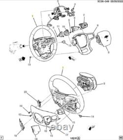 Steering Wheel Pre-Crash Heather Dark Atmosphere Chevy Tahoe Suburban Silverado