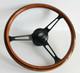 Steering Wheel Fits For Land Rover Defender 48 Spline Wooden Wood 90 110 130