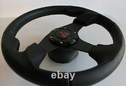 Steering Wheel fits For Mitsubishi Leather 3000GT Lancer Galant Pajero Eclipse L