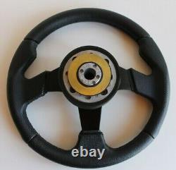 Steering Wheel fits For Mitsubishi Leather 3000GT Lancer Galant Pajero Eclipse L