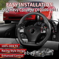 Steering Wheel for Chevy Corvette C6 Z06 2006-2011 Full Nappa Perforated Leather