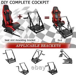 Supllueer Racing Rear Seat Stand Seat Add-On Stand for Steering Wheel Stands