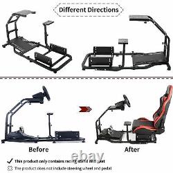 Supllueer Racing Wheel Stand Simulator Cockpit with Seat fit Logitech G29 G920