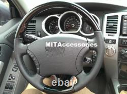 Toyota 4RUNNER 2003-2009 PIANO black genuine leather steering wheel-STANDARD