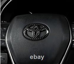 Toyota Steering Wheel Emblem Carbon Fiber Corolla Hilux Camry 4Runner Tacoma