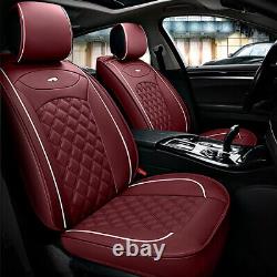 Truck SUV Car Seat Cover 5-Seats Front Rear Set Protector withSteering Wheel Cover