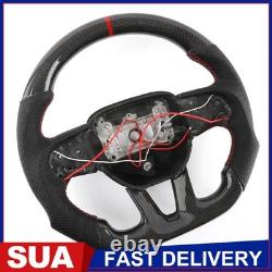 US? For Dodge Challenger Durango SRT 2015-24 Carbon Fiber Heated Steering Wheel