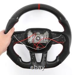 US? For Dodge Challenger Durango SRT 2015-24 Carbon Fiber Heated Steering Wheel
