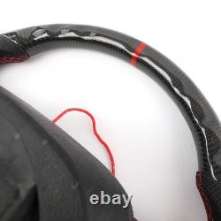 US? For Dodge Challenger Durango SRT 2015-24 Carbon Fiber Heated Steering Wheel