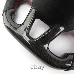 US? For Dodge Challenger Durango SRT 2015-24 Carbon Fiber Heated Steering Wheel