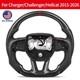 Us Stock Heated Carbon Fiber Steering Wheel For 15- 26 Dodge Charger Challenger