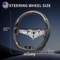 US Stock Real Carbon Fiber Steering Wheel For Jeep Wrangler JK JKU 2011-2017
