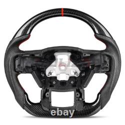 US Stock Steering Wheel For Ford F-150 2015-2020 Hydro-Dip Carbon Fiber Non-Heat