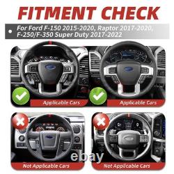 US Stock Steering Wheel For Ford F-150 2015-2020 Hydro-Dip Carbon Fiber Non-Heat