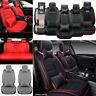 Universal 5-seats Car Seat Covers Pu Leather Front Rear Cushion Accessories Set