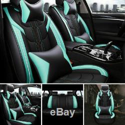 Universal 5-Seats Car Seat Covers PU Leather Front Rear Cushion Accessories Set