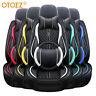 Universal Car Seat Covers Full Set Breathable Leather With Steering Wheel Cover