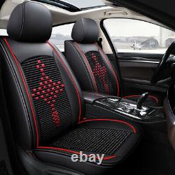 Upgrade! 5-Sits Car Seat Covers Leather Universal Full Set for SUV Truck Sedan
