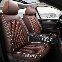 Upgrade! 5-Sits Car Seat Covers Leather Universal Full Set for SUV Truck Sedan