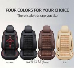 Upgrade! 5-Sits Car Seat Covers Leather Universal Full Set for SUV Truck Sedan