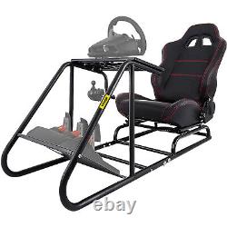 VEVOR Racing Simulator Cockpit Seat with Steering Wheel Stand For Ps Xbox