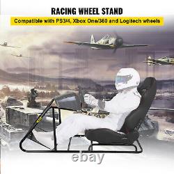 VEVOR Racing Simulator Cockpit Seat with Steering Wheel Stand For Ps Xbox