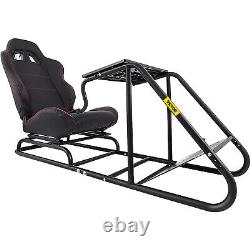 VEVOR Racing Simulator Cockpit Seat with Steering Wheel Stand For Ps Xbox