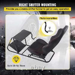VEVOR Racing Steering Wheel Stand Racing Simulator Seat with Gear Shifter Mount