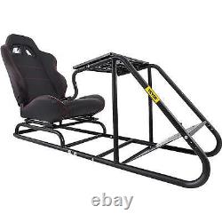 VEVOR Racing Steering Wheel Stand Racing Simulator Seat with Gear Shifter Mount