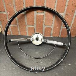 VINTAGE OEM GM 1966 CHEVY Chevelle SS Malibu El Camino Black Steering Wheel