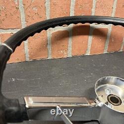 VINTAGE OEM GM 1966 CHEVY Chevelle SS Malibu El Camino Black Steering Wheel