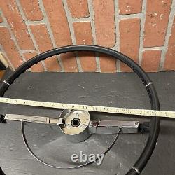 VINTAGE OEM GM 1966 CHEVY Chevelle SS Malibu El Camino Black Steering Wheel