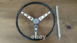 Vintage Huffy Wheel Rail Banana Seat Muscle Bike Black Glitter Steering Wheel