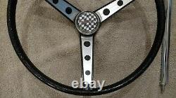 Vintage Huffy Wheel Rail Banana Seat Muscle Bike Black Glitter Steering Wheel