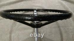 Vintage Huffy Wheel Rail Banana Seat Muscle Bike Black Glitter Steering Wheel