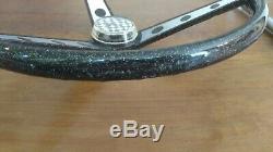 Vintage Huffy Wheel Rail Banana Seat Muscle Bike Black Glitter Steering Wheel