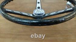 Vintage Huffy Wheel Rail Banana Seat Muscle Bike Black Glitter Steering Wheel