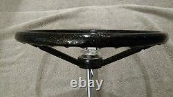 Vintage Huffy Wheel Rail Banana Seat Muscle Bike Black Glitter Steering Wheel