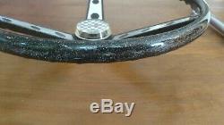 Vintage Huffy Wheel Rail Banana Seat Muscle Bike Black Glitter Steering Wheel