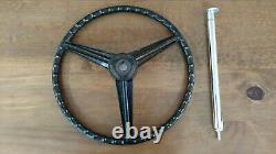 Vintage Huffy Wheel Rail Banana Seat Muscle Bike Black Glitter Steering Wheel