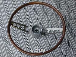 Volvo 1800 P1800 Jensen 1800S 1800E early Walnut wood steering wheel 1961-1973