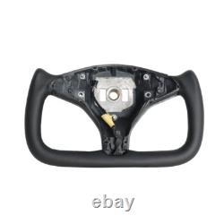 Yoke Leather Steering Wheel for Tesla Model X Model S 2014-2020 with Heated
