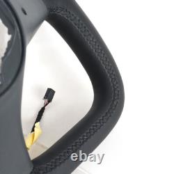 Yoke Leather Steering Wheel for Tesla Model X Model S 2014-2020 with Heated