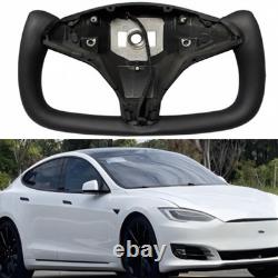 Yoke Steering Wheel Carbon Fiber for Tesla Model X & S 2014-2023 With Heated